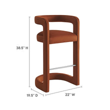 Load image into Gallery viewer, Winslow Performance Velvet Bar Stool by Modway

