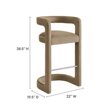 Load image into Gallery viewer, Winslow Performance Velvet Bar Stool by Modway
