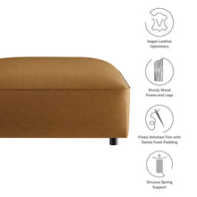 Load image into Gallery viewer, Auren Upholstered Vegan Leather Ottoman by Modway
