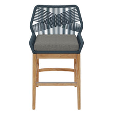 Load image into Gallery viewer, Wellspring Outdoor Patio Teak and Rope Counter Stool by Modway
