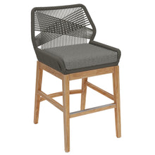 Load image into Gallery viewer, Wellspring Outdoor Patio Teak and Rope Counter Stool by Modway
