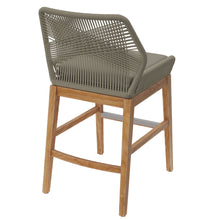Load image into Gallery viewer, Wellspring Outdoor Patio Teak and Rope Counter Stool by Modway
