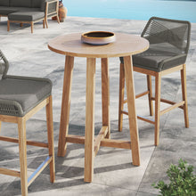 Load image into Gallery viewer, Wellspring 36&quot; Outdoor Patio Teak Wood Bar Table by Modway
