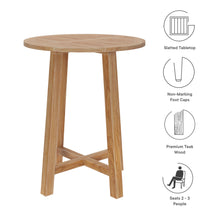 Load image into Gallery viewer, Wellspring 36&quot; Outdoor Patio Teak Wood Bar Table by Modway
