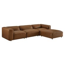 Load image into Gallery viewer, Auren 4-Piece Vegan Leather Modular Sofa Set by Modway
