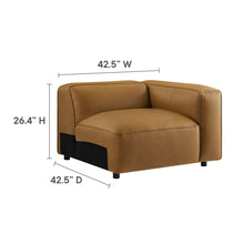 Load image into Gallery viewer, Auren 5-Piece Upholstered Vegan Leather Modular L-Shaped Sofa by Modway
