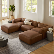 Load image into Gallery viewer, Auren 5-Piece Upholstered Vegan Leather Modular U-Shaped Sofa by Modway
