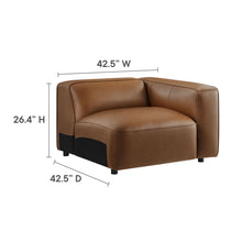 Load image into Gallery viewer, Auren 5-Piece Upholstered Vegan Leather Modular U-Shaped Sofa by Modway
