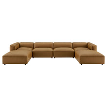Load image into Gallery viewer, Auren 6-Piece Upholstered Vegan Leather Modular Sofa by Modway
