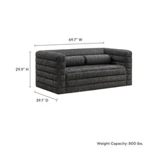 Load image into Gallery viewer, Relle Channel Tufted Boucle Upholstered Loveseat by Modway
