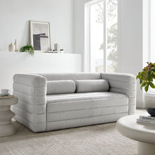 Load image into Gallery viewer, Relle Channel Tufted Boucle Upholstered Loveseat by Modway

