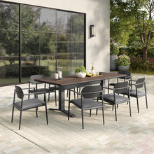 Load image into Gallery viewer, Aeris 9-Piece Outdoor Patio Aluminum Dining Set by Modway

