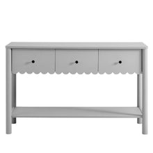 Load image into Gallery viewer, Emmeline 3-Drawer Scalloped Console Table by Modway
