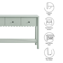 Load image into Gallery viewer, Emmeline 3-Drawer Scalloped Console Table by Modway
