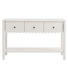 Load image into Gallery viewer, Emmeline 3-Drawer Scalloped Console Table by Modway
