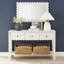 Load image into Gallery viewer, Emmeline 3-Drawer Scalloped Console Table by Modway
