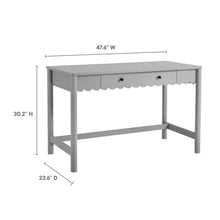 Load image into Gallery viewer, Emmeline 1-Drawer Scallop Writing Desk by Modway

