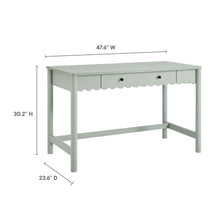 Load image into Gallery viewer, Emmeline 1-Drawer Scallop Writing Desk by Modway

