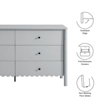 Load image into Gallery viewer, Emmeline Scalloped 6-Drawer Dresser by Modway
