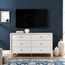 Load image into Gallery viewer, Emmeline Scalloped 6-Drawer Dresser by Modway
