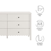 Load image into Gallery viewer, Emmeline Scalloped 6-Drawer Dresser by Modway
