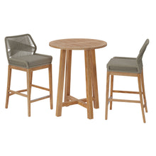 Load image into Gallery viewer, Wellspring 3-Piece Outdoor Patio Teak Wood Bar Set by Modway
