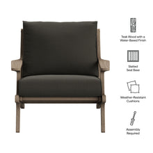 Load image into Gallery viewer, Saratoga Outdoor Patio Teak Wood Armchair by Modway
