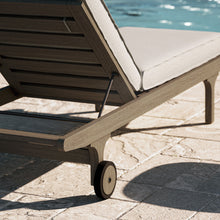 Load image into Gallery viewer, Saratoga Outdoor Patio Teak Chaise Lounge Chair by Modway

