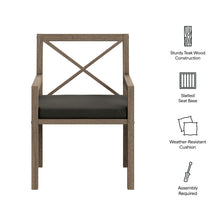 Load image into Gallery viewer, Northlake Outdoor Patio Teak Dining Armchair by Modway
