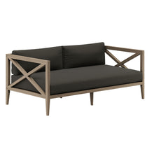 Load image into Gallery viewer, Northlake Outdoor Patio Teak Wood Loveseat and Ottoman Set by Modway
