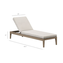 Load image into Gallery viewer, Northlake Outdoor Patio Teak Chaise Lounge by Modway
