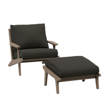 Load image into Gallery viewer, Saratoga Outdoor Patio Teak Wood Chair and Ottoman Set by Modway
