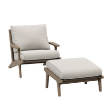 Load image into Gallery viewer, Saratoga Outdoor Patio Teak Wood Chair and Ottoman Set by Modway
