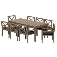 Load image into Gallery viewer, Northlake 9-Piece Outdoor Patio Teak Wood Dining Set by Modway
