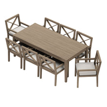 Load image into Gallery viewer, Northlake 9-Piece Outdoor Patio Teak Wood Dining Set by Modway
