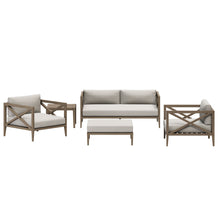 Load image into Gallery viewer, Northlake 5-Piece Outdoor Patio Teak Wood Furniture Set by Modway
