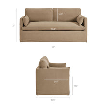 Load image into Gallery viewer, Wellfleet Slipcovered Linen-Blend Loveseat by Modway
