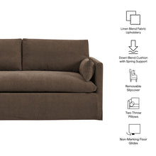 Load image into Gallery viewer, Wellfleet Slipcovered Linen-Blend Loveseat by Modway

