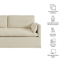 Load image into Gallery viewer, Wellfleet Slipcovered Linen-Blend Loveseat by Modway
