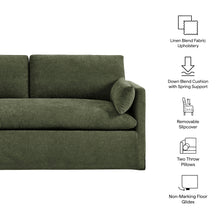 Load image into Gallery viewer, Wellfleet Slipcovered Linen-Blend Loveseat by Modway
