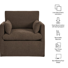 Load image into Gallery viewer, Wellfleet Slipcovered Linen-Blend Armchair by Modway

