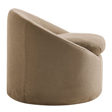 Load image into Gallery viewer, Sadie Slipcovered Linen-Blend Round Accent Chair by Modway
