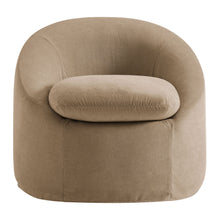 Load image into Gallery viewer, Sadie Slipcovered Linen-Blend Round Accent Chair by Modway
