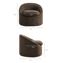 Load image into Gallery viewer, Sadie Slipcovered Linen-Blend Round Accent Chair by Modway
