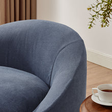 Load image into Gallery viewer, Sadie Slipcovered Linen-Blend Round Accent Chair by Modway
