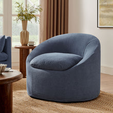 Load image into Gallery viewer, Sadie Slipcovered Linen-Blend Round Accent Chair by Modway
