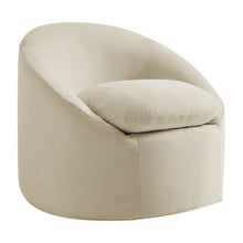 Load image into Gallery viewer, Sadie Slipcovered Linen-Blend Round Accent Chair by Modway

