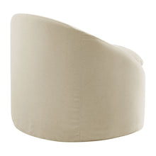 Load image into Gallery viewer, Sadie Slipcovered Linen-Blend Round Accent Chair by Modway
