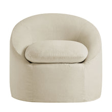 Load image into Gallery viewer, Sadie Slipcovered Linen-Blend Round Accent Chair by Modway
