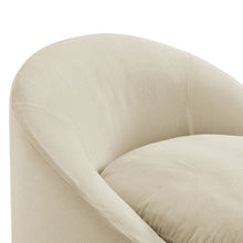 Load image into Gallery viewer, Sadie Slipcovered Linen-Blend Round Accent Chair by Modway
